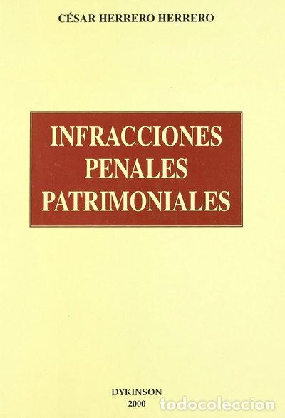 books: Infracciones penales patrimoniales- 9788481555479