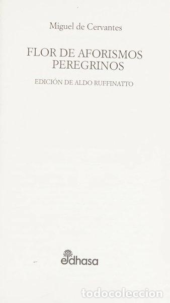 books: Flor de aforismos peregrinos- 9788435091305