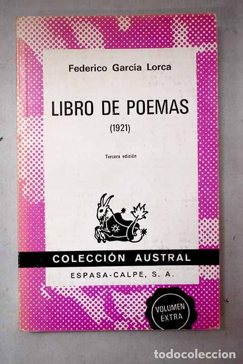 Livres: Libro de poemas (1921).- Garc&iacute;a Lorca, Federico