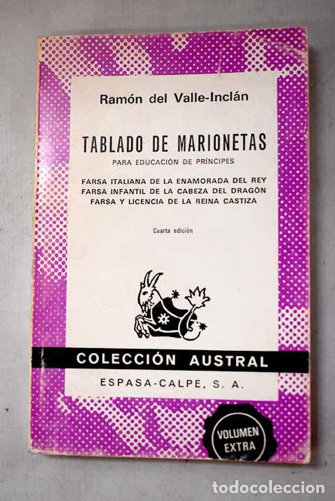 Livres: Tablado de marionetas para educaci&oacute;n de principes.- Valle-Incl&aacute;n, Ram&oacute;n del