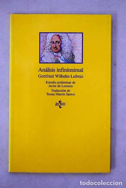 books: An&aacute;lisis infinitesimal.- Leibniz, Gottfried Wilhelm