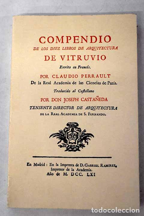 books: Compendio de los diez libros de arquitectura de Vitruvio.- Perrault, Claude