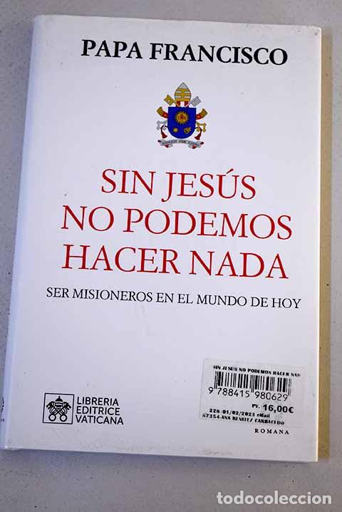 Libros: Sin Jes&uacute;s no podemos hacer nada: ser misioneros en el mundo de hoy .- Francisco