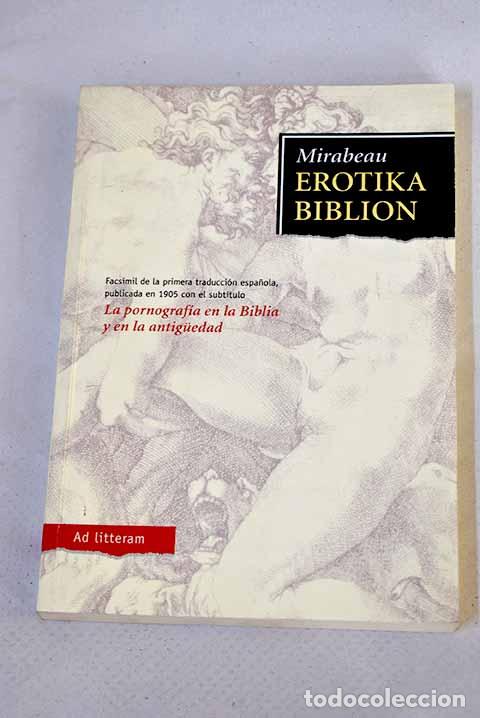 Libros: Erotika Biblion: la pornograf&iacute;a en la Biblia y en la antiguedad