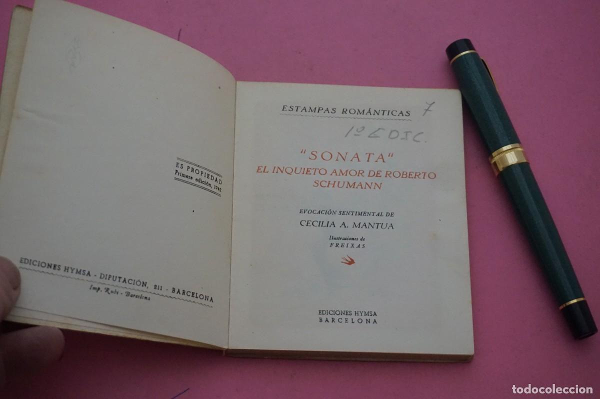 Libros: AMF-17E/ SONATA EL INQUIETO AMOR DE ROBERTO SCHUMANN / EDICIONES HYMSA - Foto 3