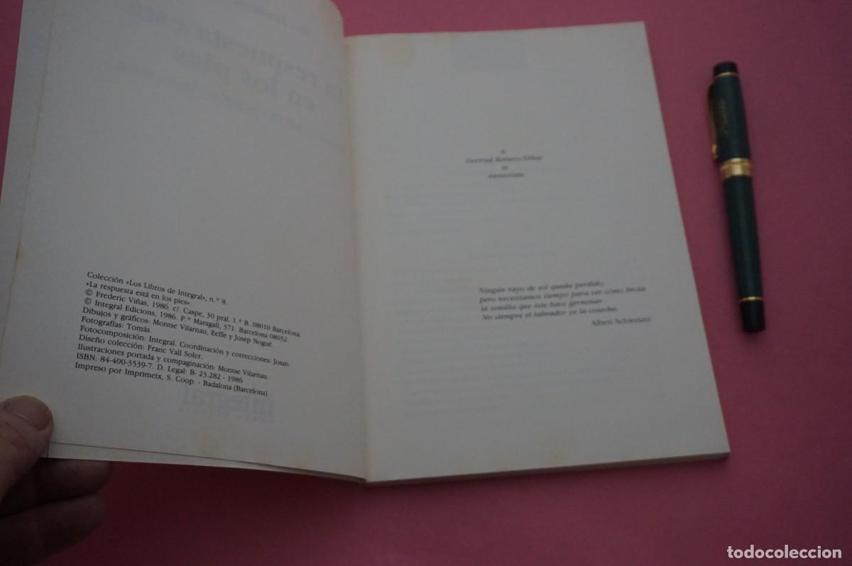 Libros: AMF-12D/ LA RESPUESTA ESTA EN LOS PIES - FREDERIC VI&Ntilde;AS / INTEGRAL EDITOR - Foto 3