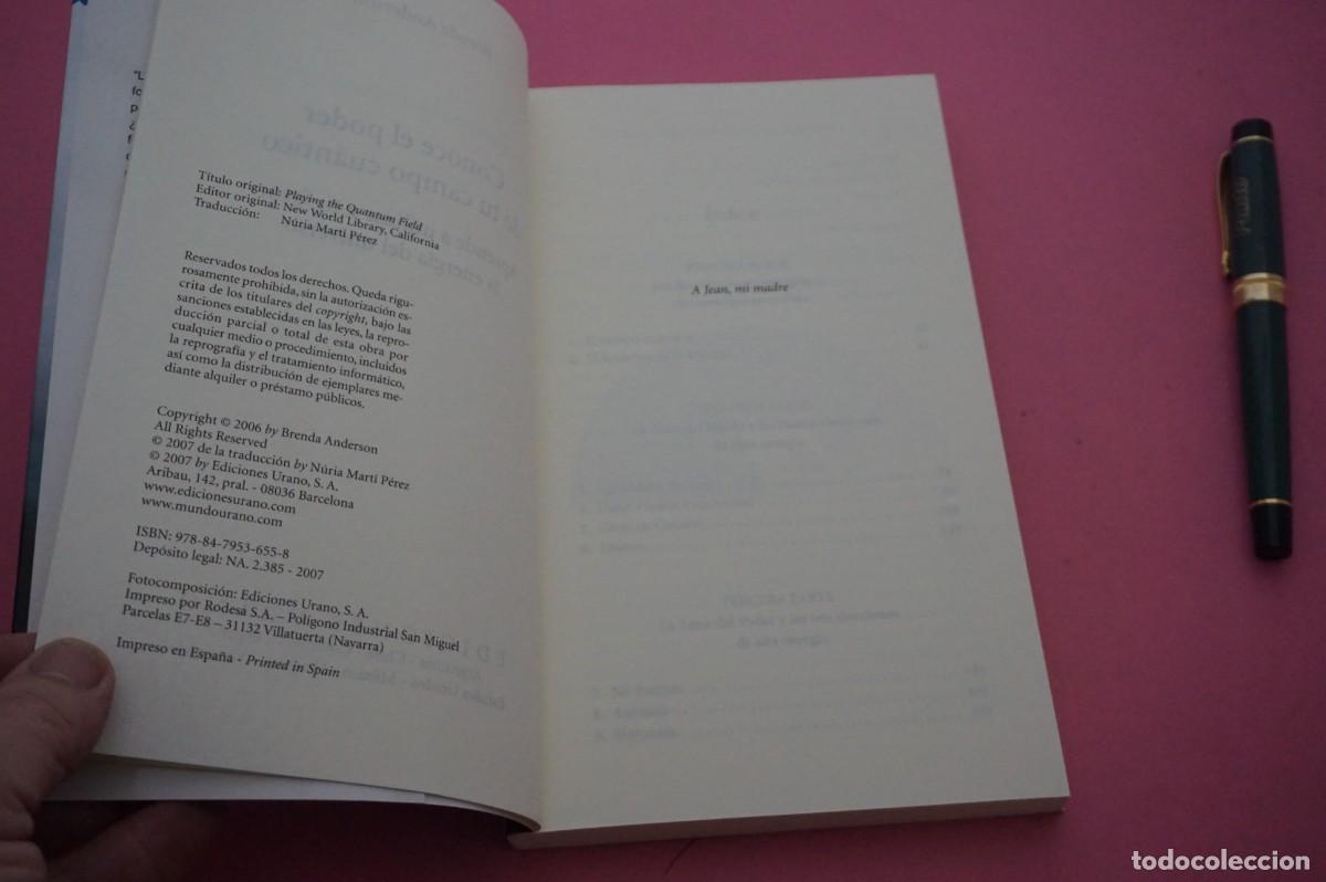 Libros: AMF-12B/ CONOCE EL PODER DE TU CAMPO CUANTICO - BRENDA ANDERSON / EDICIONES URANO - Foto 4