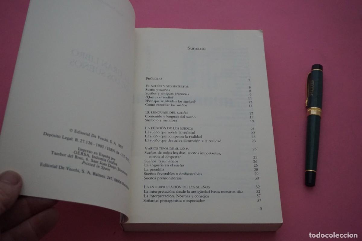 Libros: AMF-12B/ EL GRAN LIBRO DE LOS SUE&Ntilde;OS - ANNA MONTESCHI / EDITORIAL DE VECCHI - Foto 4