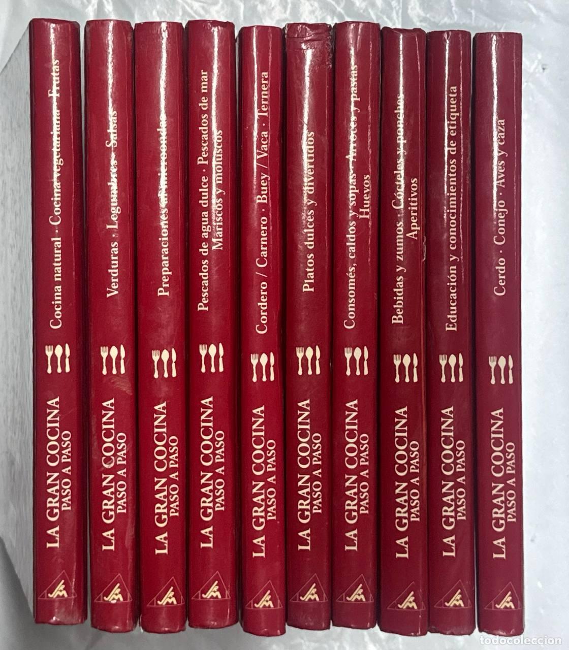 Libros: LA GRAN COCINA PASO A PASO. (10) TOMOS.