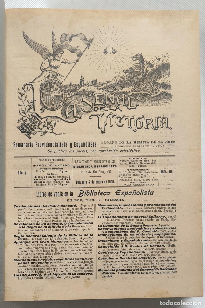 Libros: La Se&ntilde;al de la Victoria a&ntilde;o 1906 y siguientes - VVAA