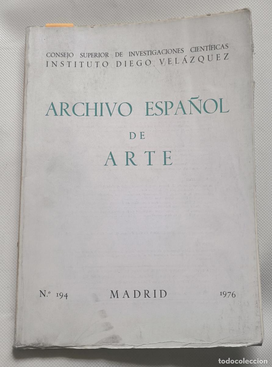 Libros: Archivo Espa&ntilde;ol de Arte N&ordm; 194 - AAVV