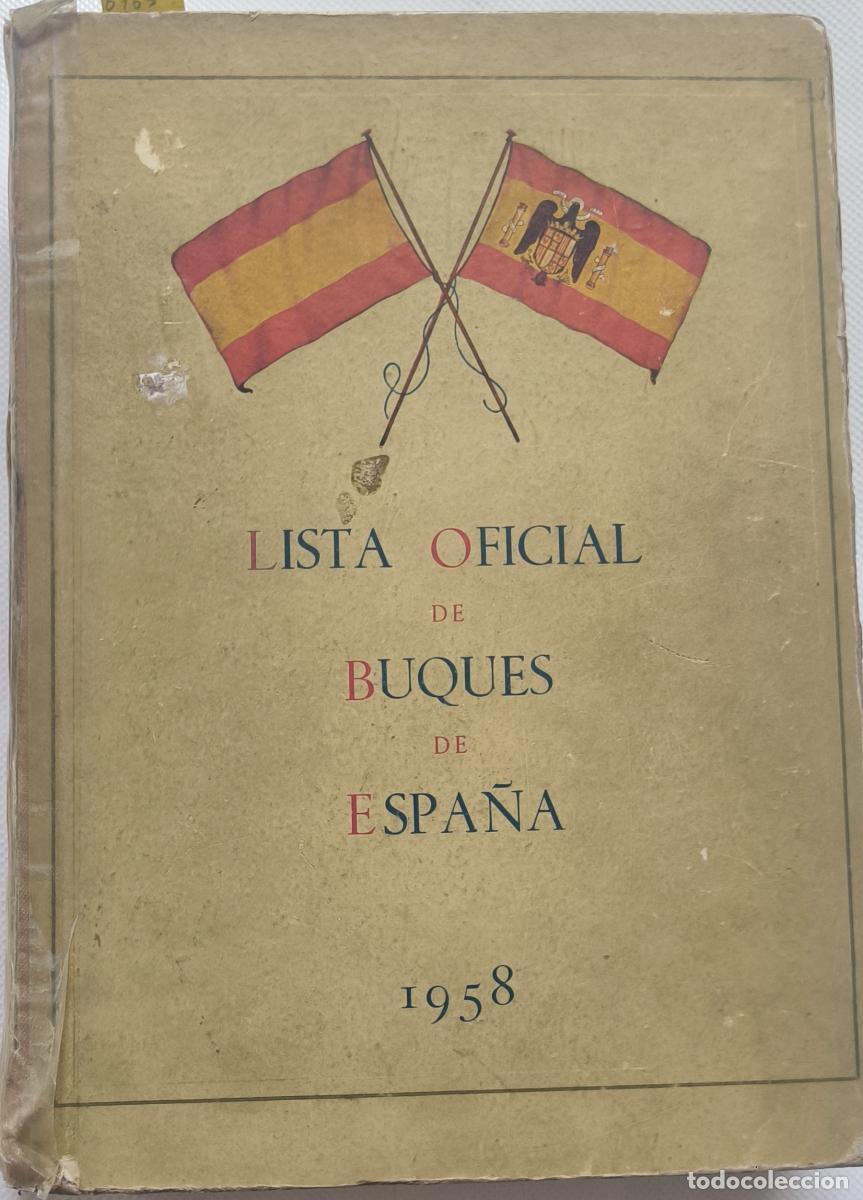 Libros: Lista Oficial de Buques de Espa&ntilde;a 1958 - AAVV