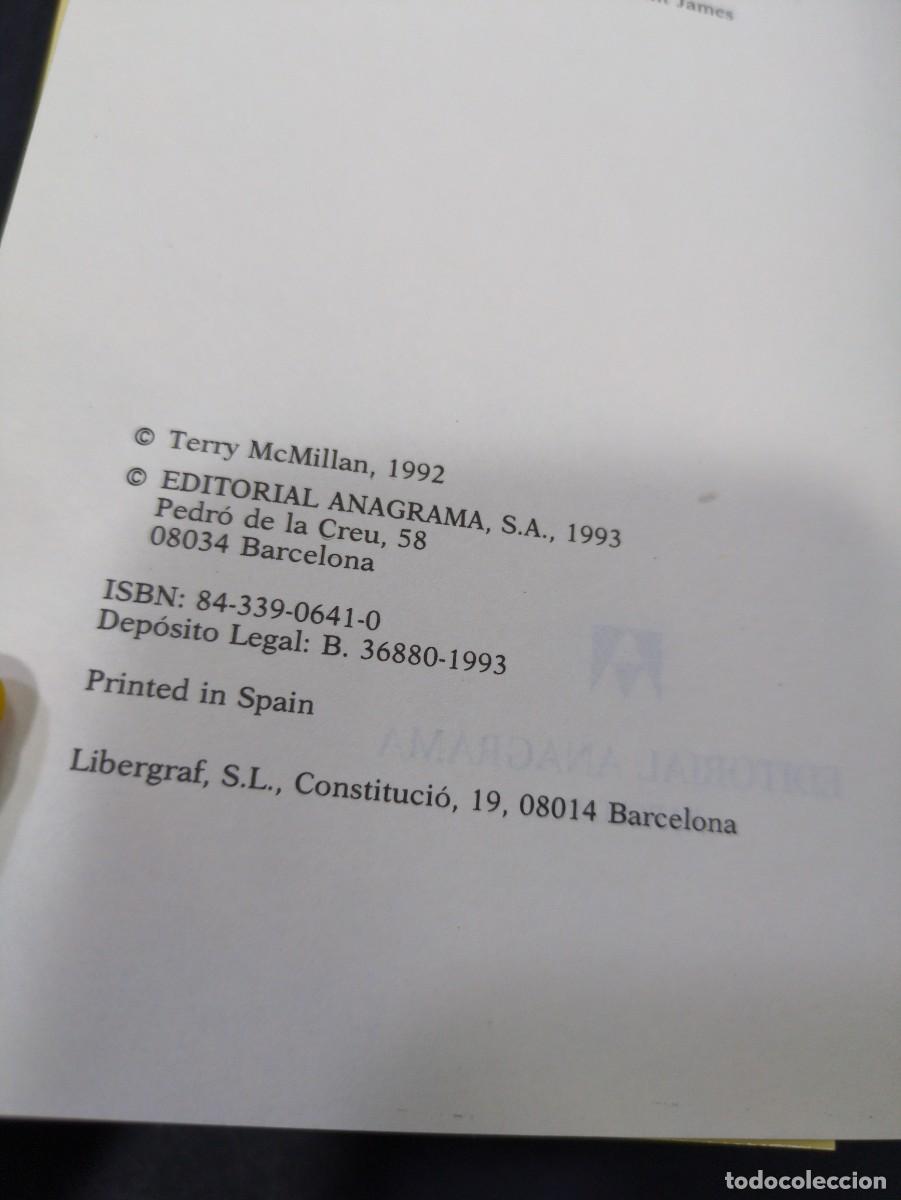 Libros: TERRY McMILLAN. ESPERANDO UN RESPIRO. ANAGRAMA - Foto 3
