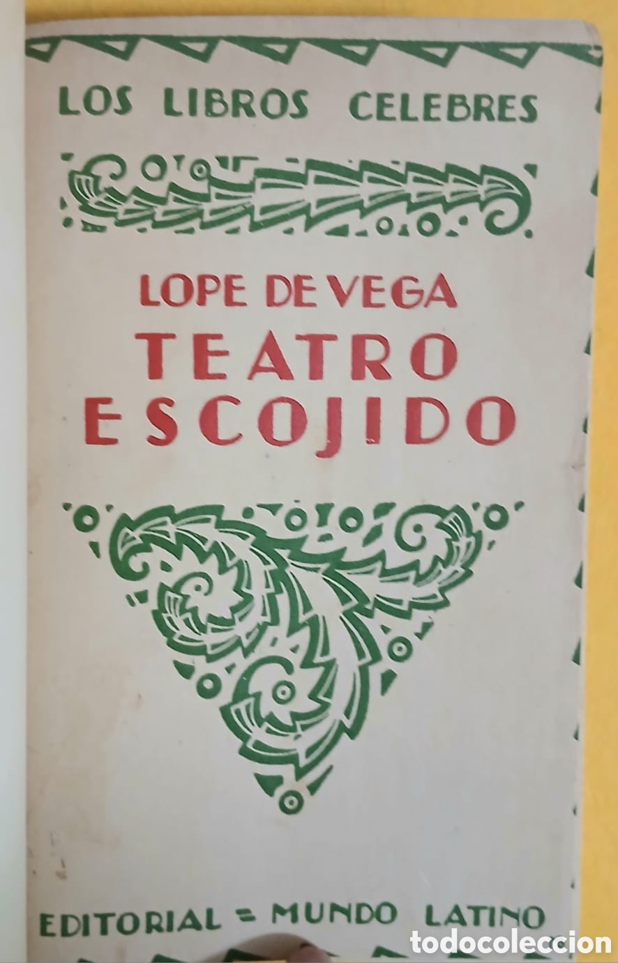 Libros: Lope de Vega, Teatro Escogido