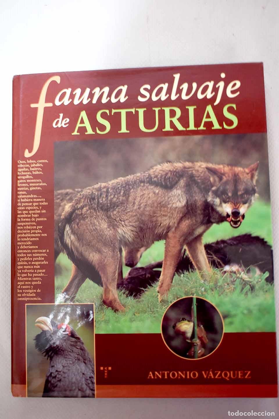 Libros: Fauna salvaje de Asturias.- V&aacute;zquez, Antonio