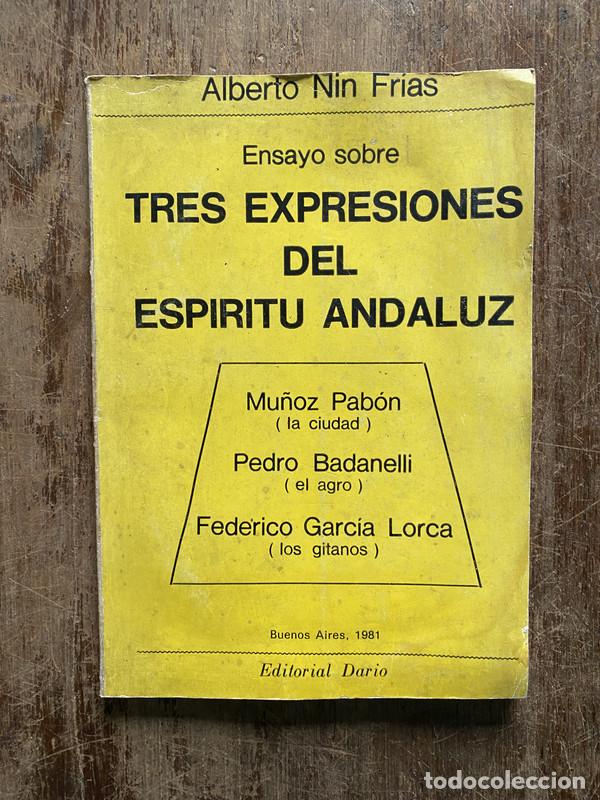 Livros em segunda m&atilde;o: Tres expresiones del espiritu andaluz - Nin Frias Alberto