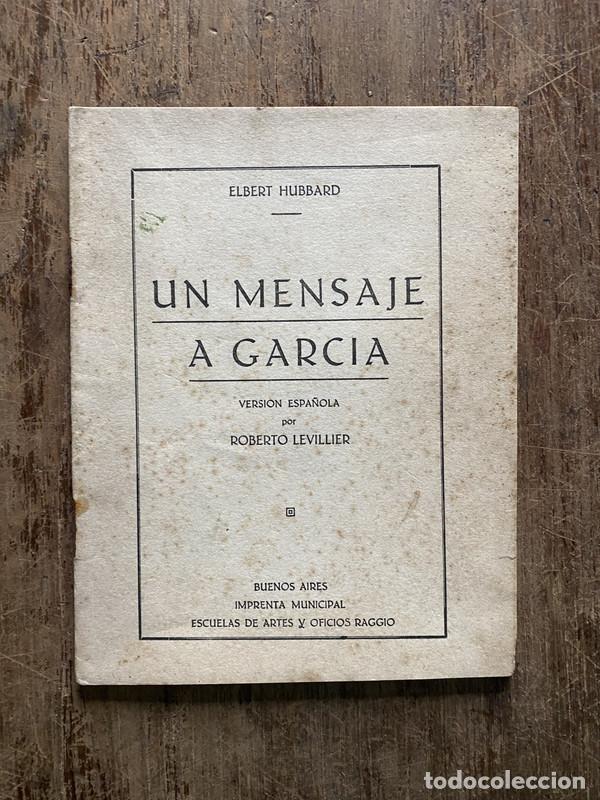 books: Un mensaje a Garcia - Hubbard Elbert