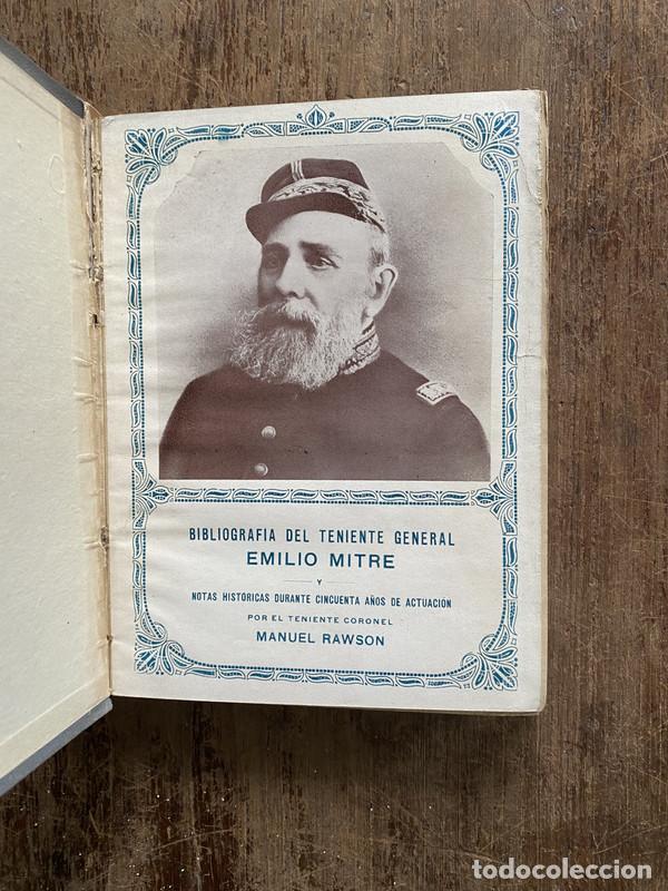Libros: Bibliografia del Teniente General Emilio Mitre - Rawson Manuel - Foto 1