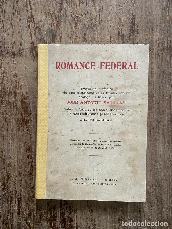 Libros: Romance Federal - Saldias Jose Antonio