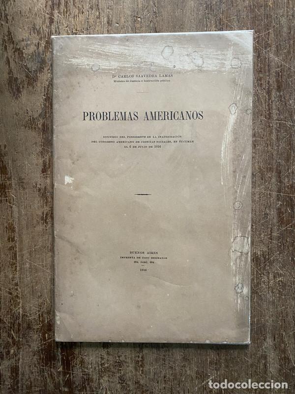 Livros em segunda m&atilde;o: Problemas Americanos - Saavedra Lamas Carlos