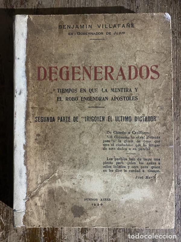 Libros: Degenerados - Villafa&ntilde;e Benjamin - Foto 1