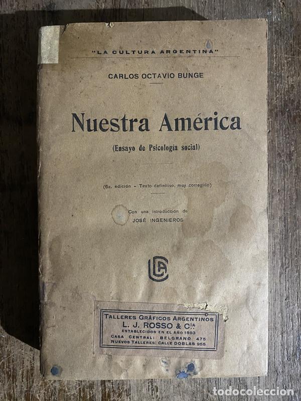 books: Nuestra America - Bunge Carlos Octavio