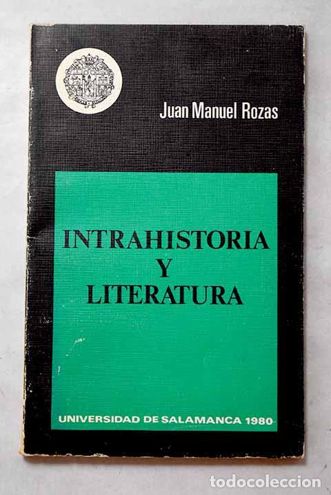 Libros: Intrahistoria y literatura: (tres lecciones a modo de ensayo)