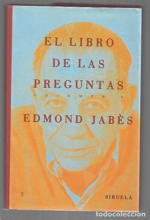 Libri di seconda mano: LIBRO DE LAS PREGUNTAS - EL. VOLUMEN II - JABES, EDMOND