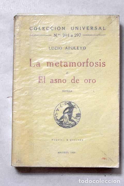 Livres: La metamorfosis ; El asno de oro.- Apuleyo, Lucio