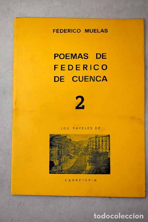 Libros: Poemas de Federico de Cuenca.- Muelas, Federico