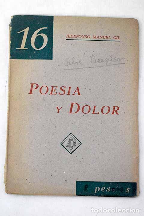 Libros: Poes&iacute;a y dolor: ensayo.- Gil, Ildefonso-Manuel