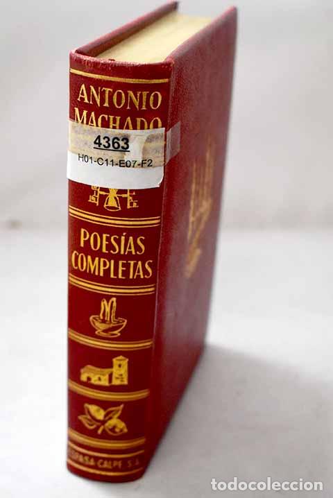 Libros: Poes&iacute;as completas: Machado, Antonio.- Machado, Antonio