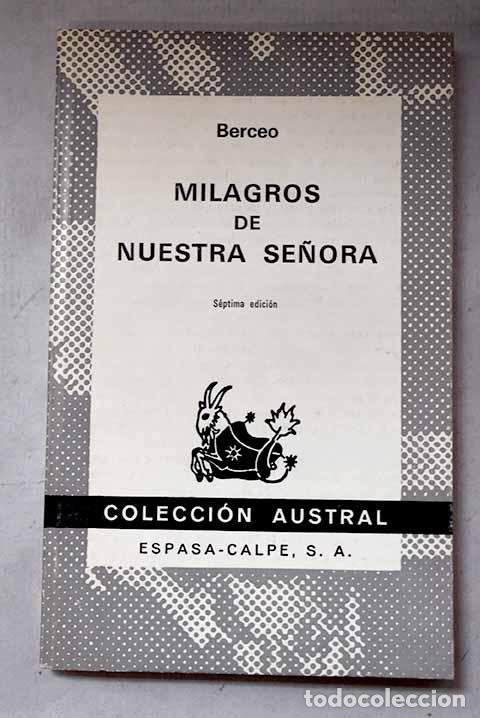 Libros: Milagros de Nuestra Se&ntilde;ora.- Gonzalo de Berceo