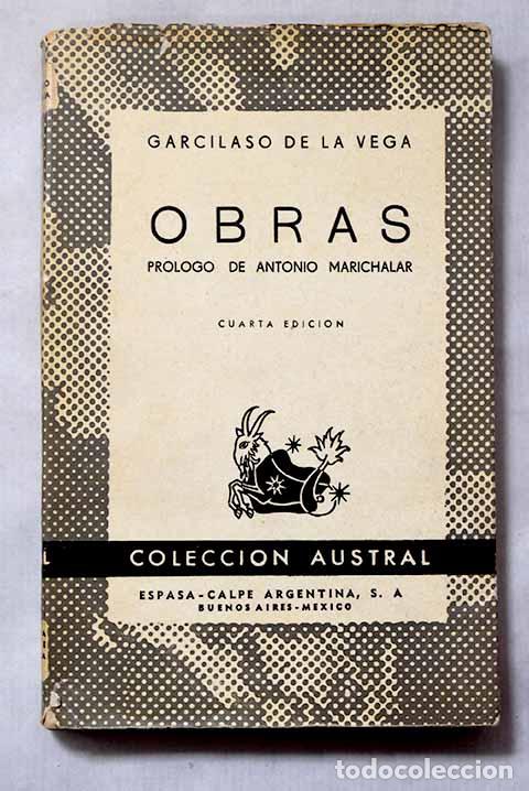Livres: Obras: Vega, Garcilaso de la.- Vega, Garcilaso de la