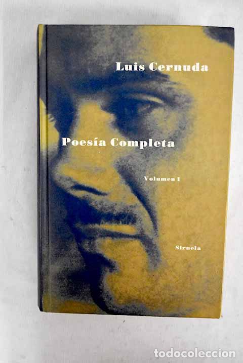 Libros: Poes&iacute;a completa, tomo I.- Cernuda, Luis