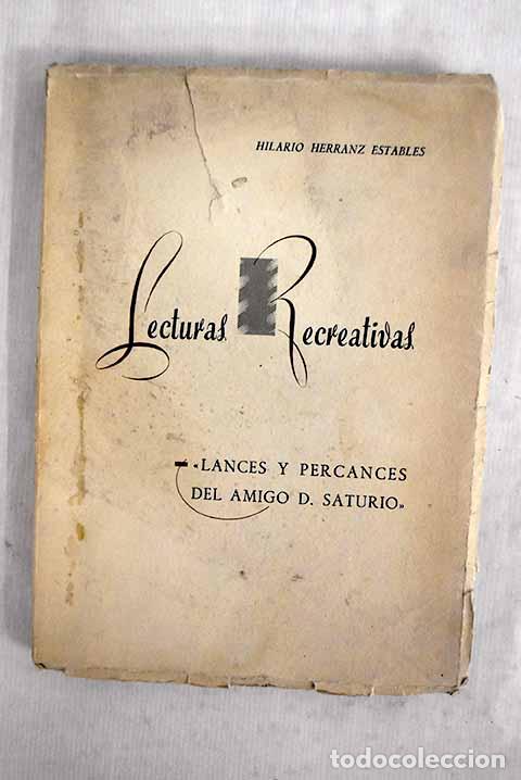 Libros: Lecturas recreativas.- Herranz Estables, Hilario