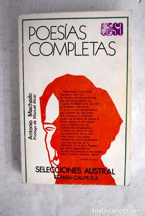 Livres: Poes&iacute;as completas: Machado, Antonio.- Machado, Antonio