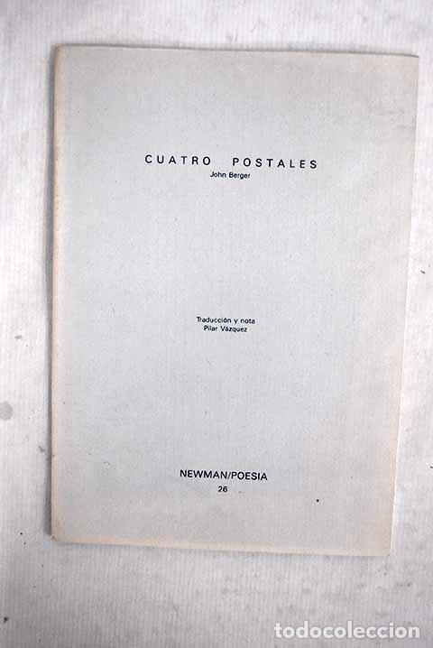 Livres: Cuatro postales: Berger, John.- Berger, John
