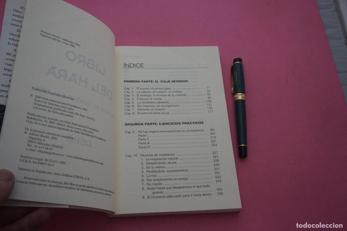 Libros: AMF-11F/ LIBRO DEL HARA - OSHO / ARCANO BOOKS - Foto 4
