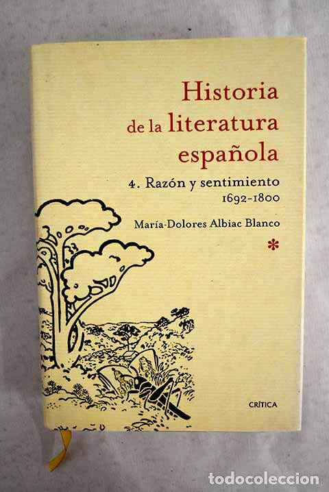 Livros em segunda m&atilde;o: Historia de la literatura espa&ntilde;ola, tomo IV