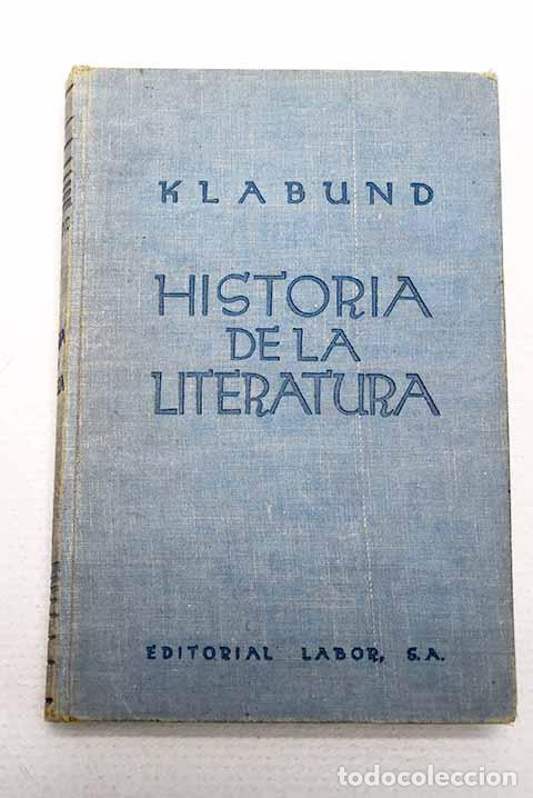 Libros: Historia de la Literatura.- Klabund