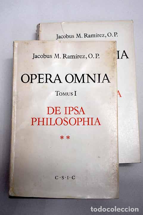 books: De ipsa philosophia in universum.- Ram&iacute;rez, Santiago Mar&iacute;a