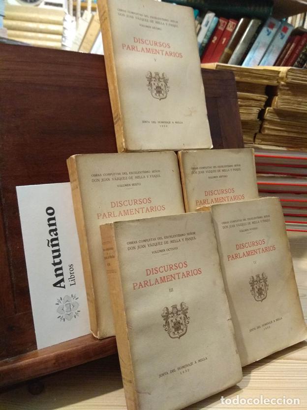 Libros: Discursos parlamentarios (5 tomos)