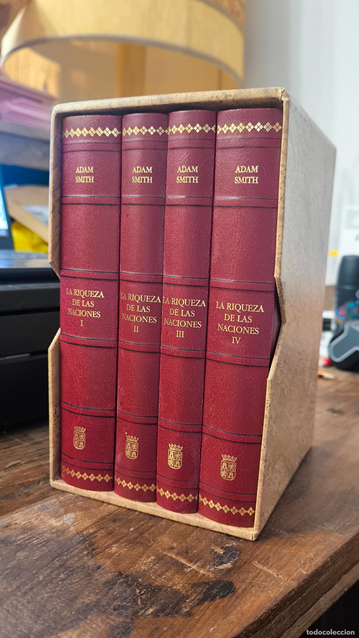 Libros: INVESTIGACI&Oacute;N DE LA NATURALEZA Y CAUSAS DE LA RIQUEZA DE LAS NACIONES (4 TOMOS) - Adam Smith; Luis P