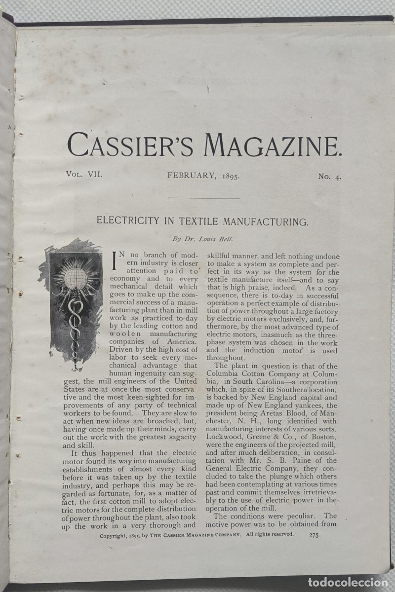 books: Cassier's Magazine: Engineering Illustrated (Vol. VII, No. 4) - Louis Cassier
