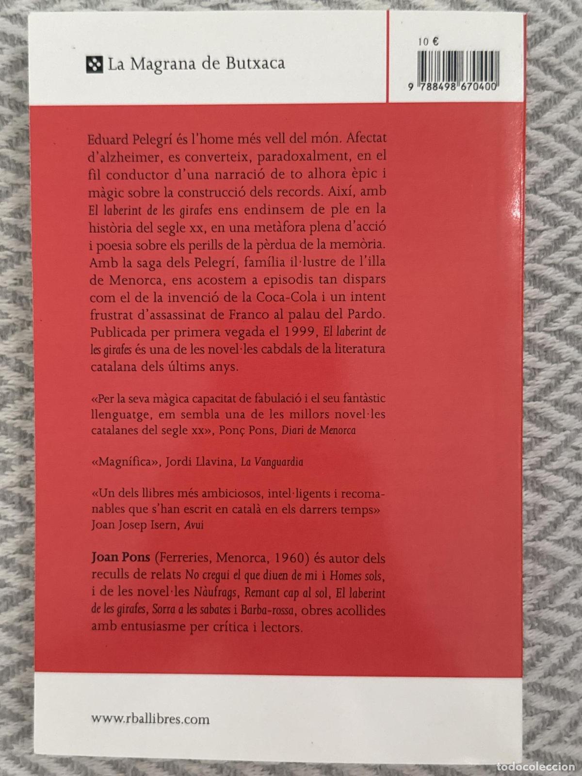 Libros: El laberint de les girafes - Joan Pons - Foto 3