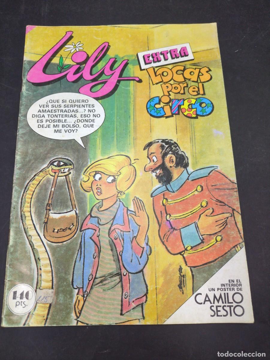 Libros: Lily Extra Locas por el Circo 1985.Bruguera con poster Camilo Sesto