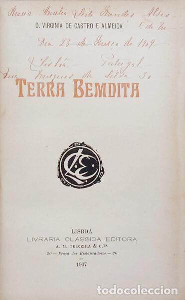 Libros: CASTRO E ALMEIDA. (Virginia de) - TERRA BEMDITA. - Foto 1