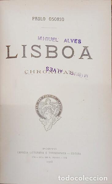 B&uuml;cher: OS&Oacute;RIO. (Paulo) - LISBOA, CHRONICAS.