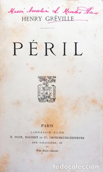 B&uuml;cher: GR&Eacute;VILLE. (Henry) - P&Eacute;RIL.